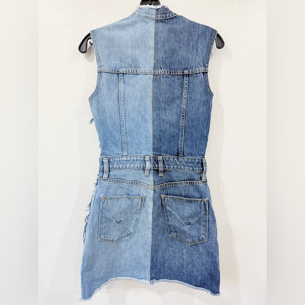 Hudson Women's DIY-Pieced Dress 2 Toned Denim Dress Size XS - Picture 5 of 7